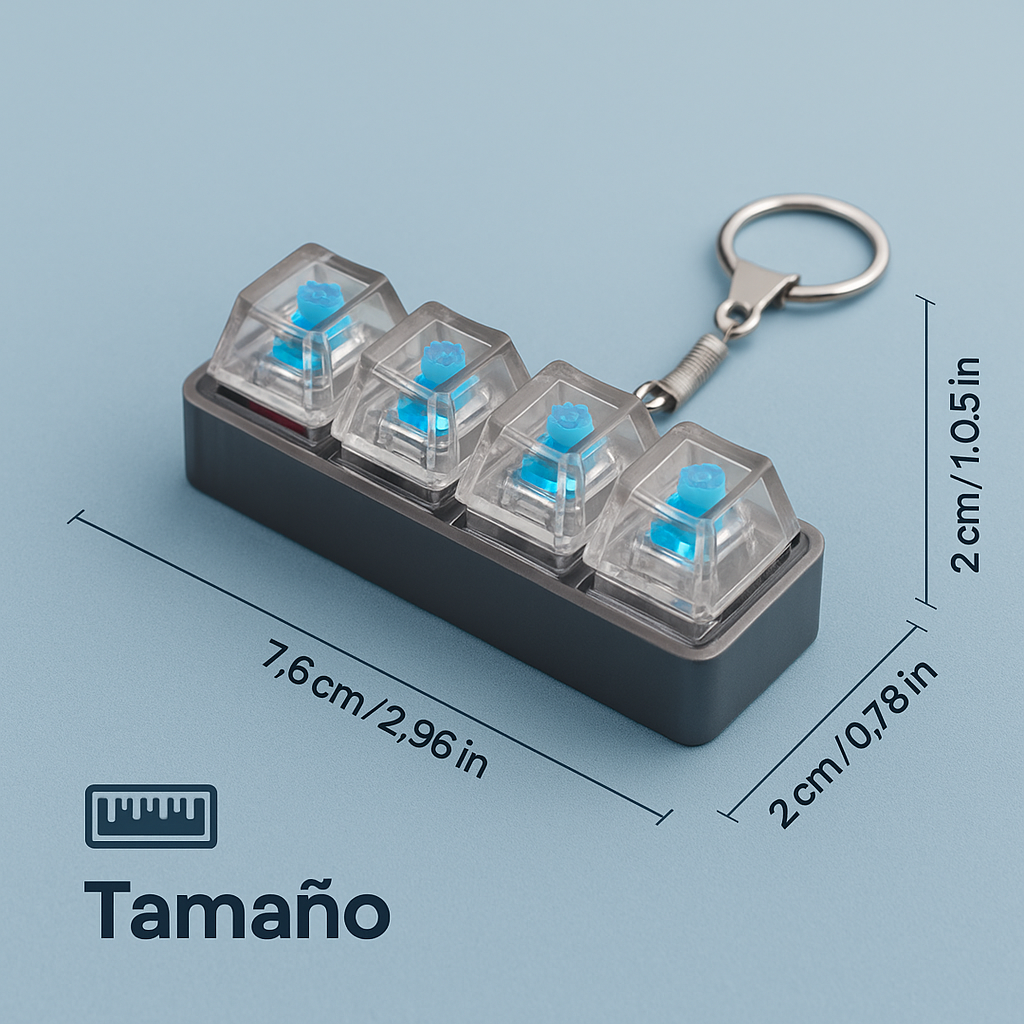 Llavero Antiestrés Teclado